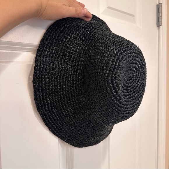 NWOT ‘S Max Mara Label-cut Wide-brimmed Raffle Effect Cloche Size: S/M Spring - Picture 6 of 14